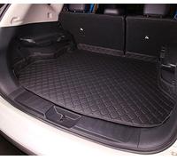 DOUII Voiture Cuir Tapis de Coffre pour Jeep Compass 2017-2022 2023, AntidéRapant ImperméAble à Protection Couverture IntéRieure Accessoires,All-Black-Plus