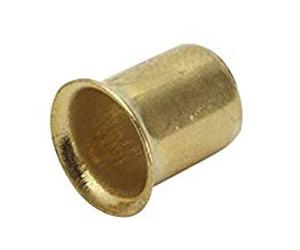 Douille Ø extérieur 8mm acier laitonné pour taquet d'étagère tige lisse Ø 7mm QDCR - 90131F09E