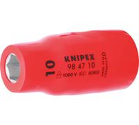 Douille 1/2' à 6 pans avec carré femelle isolée 1000v KNIPEX - 984710