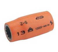 Douille 1/2" isolée 1000V - forgée en acier au chrome vanadium - ouverture 10 mm SAM OUTILLAGE