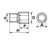 DOUILLE 1/4 6 PANS 8 MM SAM OUTILLAGE - R8