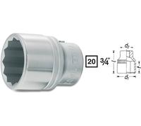 Douille 12 pans extérieurs 1 3/8\ Longueur: 61.5 mm Hazet 1000AZ-1.3/8 Propulseur: 3/4\ (20 mm)