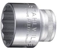 Douille 12 pans extérieurs 8 mm Longueur: 25 mm Stahlwille 02010008 Propulseur: 3/8 (10 mm) 1 pc(s)