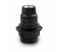 Douille 2A E-14 à filetage noir, idéale pour vos projets d'éclairage. Son design polyvalent et élégant s'adapte parfaitement à tout style décoratif.