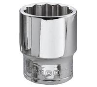 Douille 3/8'' 12 pans métriques - FACOM - J.24 - Dimensions : 24mm - Poids 86g
