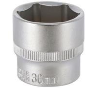 Douille 30 mm - Acier au chrome vanadium - 6 pans carré 1/2-12,7 mm - AUTOBEST