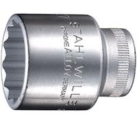 Douille 50 1/2 pouce 12 pans SW 19mm L.38mm STAHLWILLE
