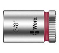 Wera 05003520001 8790 HMA Douille Zyklop à emmanchement 1/4", 3/8 pouce, Argent/rouge