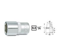 Douille 850A-7/32 ∙ 1/4 pouce (6,3 mm) carré creux ∙ profil extérieur hexagonal de traction ∙ SW 7⁄32″