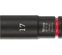 Douille 8790 B Impaktor Deep 3/8 pouce 17mm L.63mm WERA