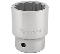 Draper T-MM/B Douille carrée 3/4 12 points (33 mm), Bleu, 33 mm
