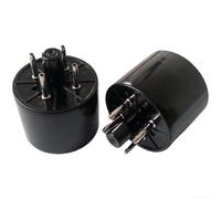 Douille à 4 broches en bakélite pour tubes 274B avec hauteur de base de 27 mm et diamètre extérieur de 35 mm pour une bonne intégration du châssis (A)