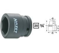 Douille à choc 6 pans extérieurs 27 mm Longueur: 51 mm Hazet 1000S-27 Propulseur: 3/4\ (20 mm) 1 pc(s)