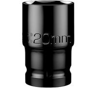 Douille à choc 6 points 1/2" 8-24 mm, douille à entraînement carré, douille d'écrou d'essieu for un retrait facile des écrous d'arbre d'essieu (longueur 38 mm)(20 * 38mm)