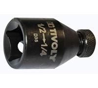 Douille à choc carré F1/2" porte embouts hexa 6,35 mm