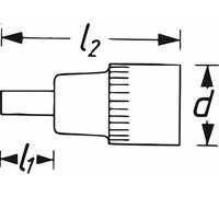 Douille à choc HAZET 992LG-T50
