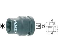Douille à choc TORX® extérieur T 20 Longueur: 38 mm Hazet 900S-E20 Propulseur: 1/2\ (12.5 mm) 1 pc