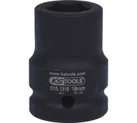 Douille à chocs 6 pans 3/4, 19 mm sur carte - KSTOOLS - 515.1319-E"