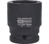 Douille à chocs 6 pans 3/4, 34 mm sur carte - KSTOOLS - 515.1334-E"