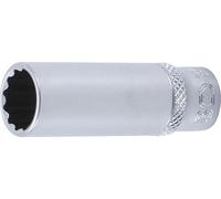 BGS technic BGS Douille pour clé, douze pans, longue 6,3 mm (1/4") 12 mm Quantité:1