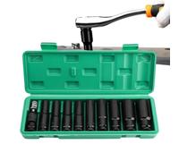 Douille À Embout Hexagonal | 10 mm à 24 mm avec adaptateur | Douille pour réparation automobile | pour maintenance industrielle maison garage atelier mécaniciens, professionnels
