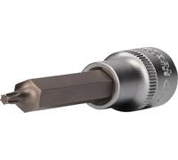 Douille à Embout Torx Manuelle 1/2" BT022980 - Longueur Totale Douille 100 mm - Mèche Tournevis T20 - Acier avec Surface Chrome Vanadium Mat de Haute Qualité - Robuste et Pratique - BRILLIANT TOOLS