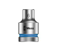 Wera Douille 6 pans extérieurs 6 mm Long. 29 mm 3/8" (10 mm) 05003551001 1 pièce