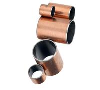Douille À Manchon SF-1 D6-50 Autolubrifiante | Dos en acier + bronze + PTFE, marche à sec, vs bride en Cu : charge plus élevée, simple