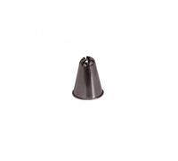 De Buyer Douille à rose inox cannelée 8 dents Ø 8 mm