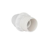 Douille à vis E14 - avec bague - chemise 1/2 filetée - blanc DEBFLEX