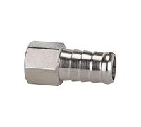 Douille à visser G 1/8 i., pour tuyau LW 6 mm, SW 12 laiton nickelé