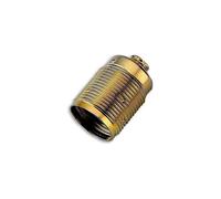 Douille ampoule E27 filetée, laiton, sans bague, or