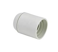Douille ampoule - Soquet ampoule - Douille lumière - Douille de lampe - Raccord électrique - Douille de chantier - Douille E27 Chem Lisse Raccord 10mm Blanc - Debflex - 712650