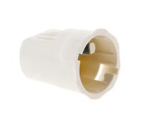 Douille automatique à baïonnette B22 100W coloris blanc ZENITECH 841505