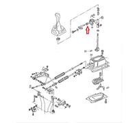 Douille avant sur boitier de sélection de vitesses pour Volkswagen Polo 6N depuis 1997