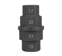 Douille axe JMP 50mm SW17 / 19 / 22 / 24mm