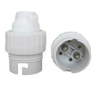 Douille B22 Nylon simple bague - Blanc - Zenitech