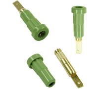 Douille banane Ø de la broche: 2 mm Stäubli EB2 23.1011-25 vert