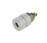 Douille banane Ø de la broche: 4 mm SKS Hirschmann BIL 30 Au 930166707 blanc