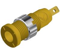 Douille banane Ø de la broche: 2 mm SKS Hirschmann MSEB 2610 F 2,8 Au 975455703 jaune