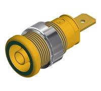 Douille banane de sécurité Ø de la broche: 4 mm SKS Hirschmann SEB 2620 F6,3 972356188 vert-jaune 1 pc(s)