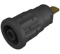Douille banane de sécurité Ø de la broche: 4 mm SKS Hirschmann SEP 2610 F4,8 972361100 noir