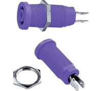 Douille banane de sécurité Ø de la broche: 4 mm Stäubli XEB-1R 66.9131-26 violet