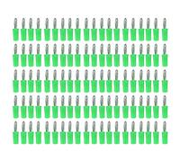 Douille banane en laiton nickelé ABS 4mm, 100 pièces, outils de connexions électriques durables pour diverses Applications (Verte)