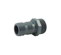 Douille cannelée PVC pression 30 mm, à visser mâle 26x34