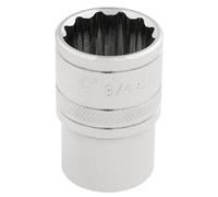 Douille Chrome Standard Longueur 12 Points 1/2"D 3/4" AF Draper HI-TORQ 33660