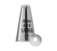 Douille couronne Kaiser originale 10 mm, douille à douille, en acier inoxydable, sans pliage ni bord, argent, argenté