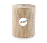 Douille cylindrique en bois de frêne culot E27