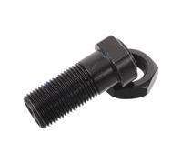 Douille D’essieu de Fauteuil Roulant à Dégagement Rapide 12,7 MM | Montage Fileté Interne, Structure Monobloc Métal, pour Logement de Goupille Arrière, Noir
