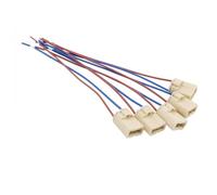 Douille d'ampoule G9, 5 pièces/lot, connecteur de Support de Lampe en céramique, Lampe halogène LED, Base de Support d'ampoule avec câble